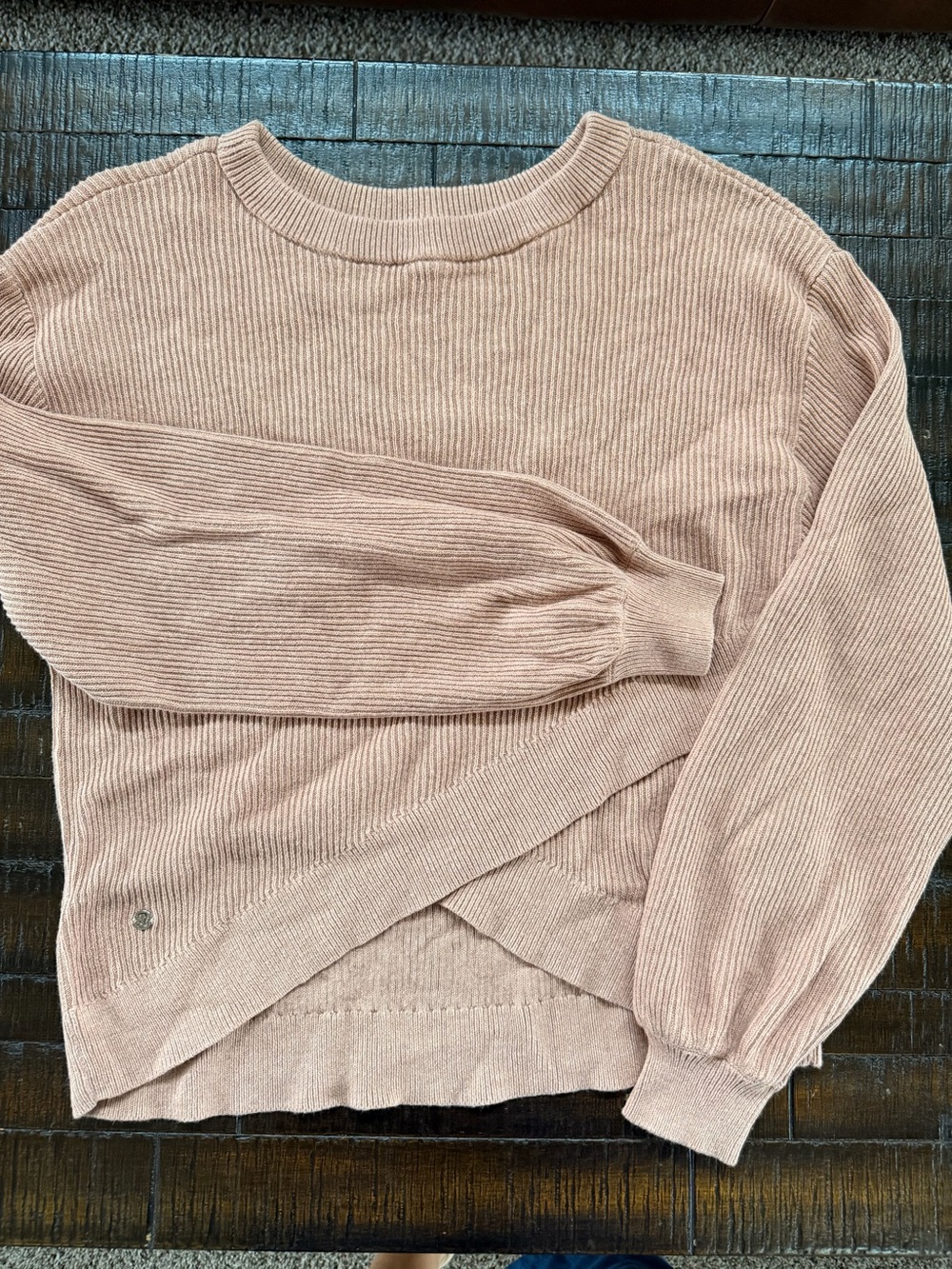 Lululemon Women's Lightweight Ribbed Crewneck Sweater in Blush